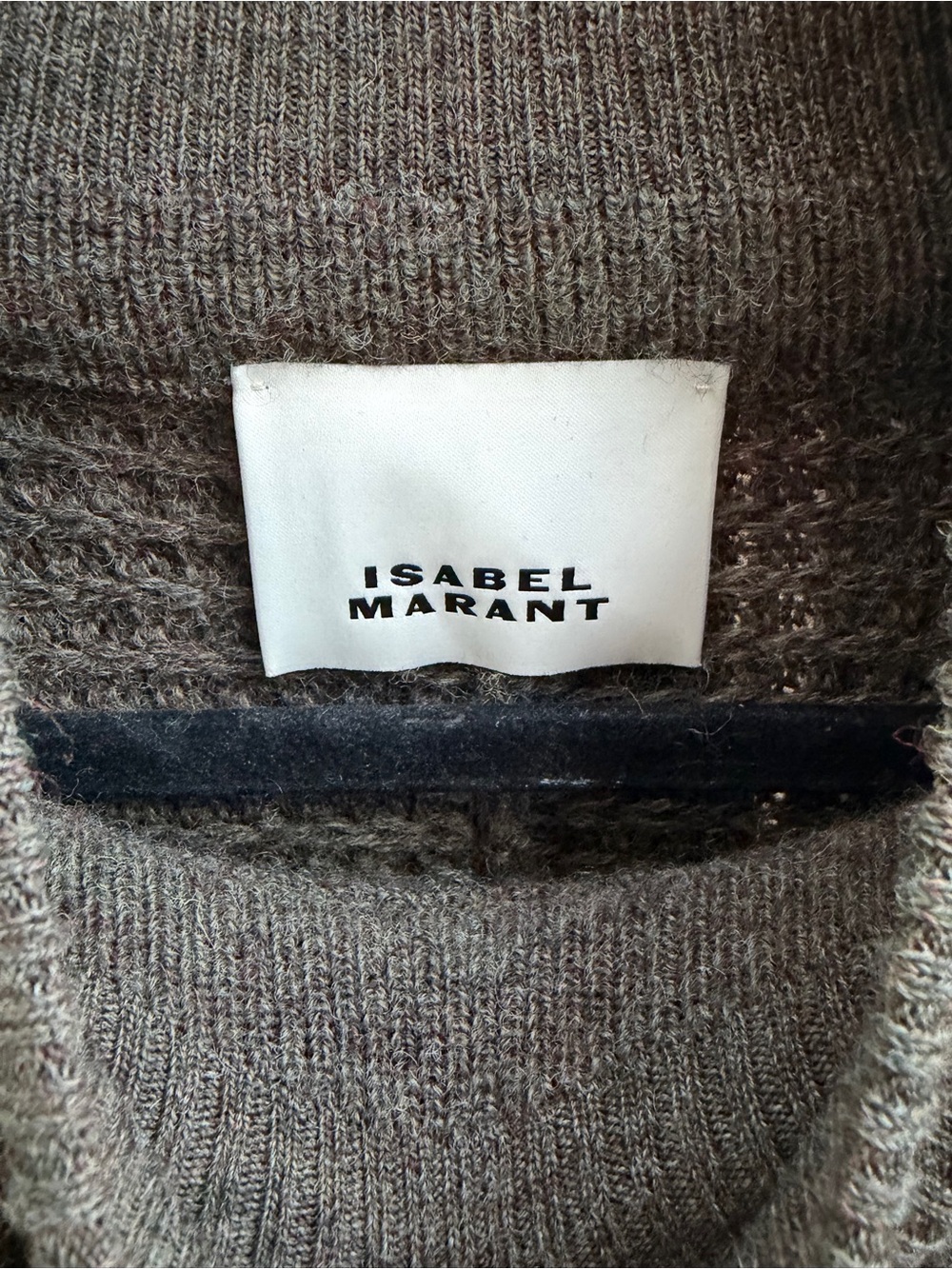 Isabel Marant Hilde Dark Khaki Sweater Dress size EU 38 US 6 Excellent Shape - Picture 2 of 11